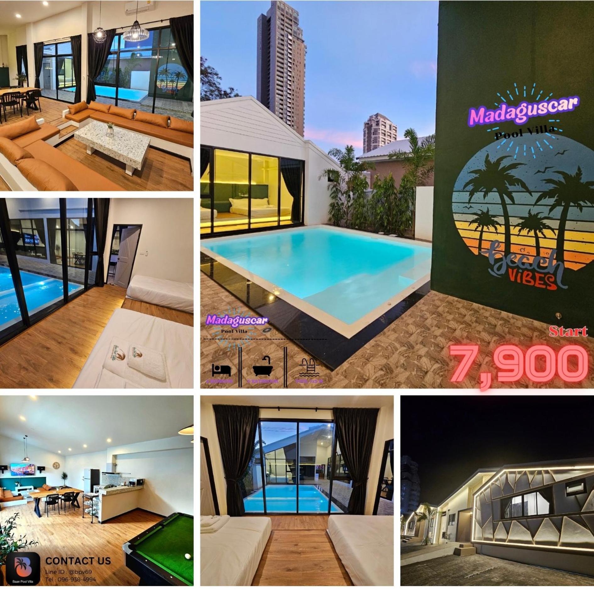 Madaguscar Private Pool Villa-Pattaya Jomtien Beach Zewnętrze zdjęcie