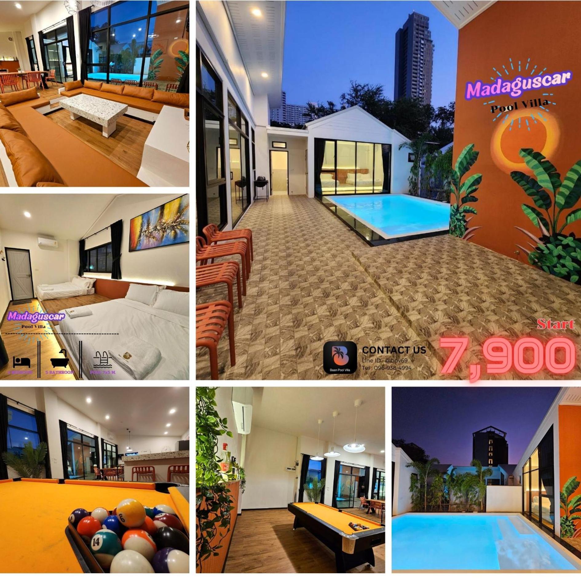 Madaguscar Private Pool Villa-Pattaya Jomtien Beach Zewnętrze zdjęcie